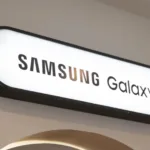 Imagem com a logomarca do Samsung Galaxy