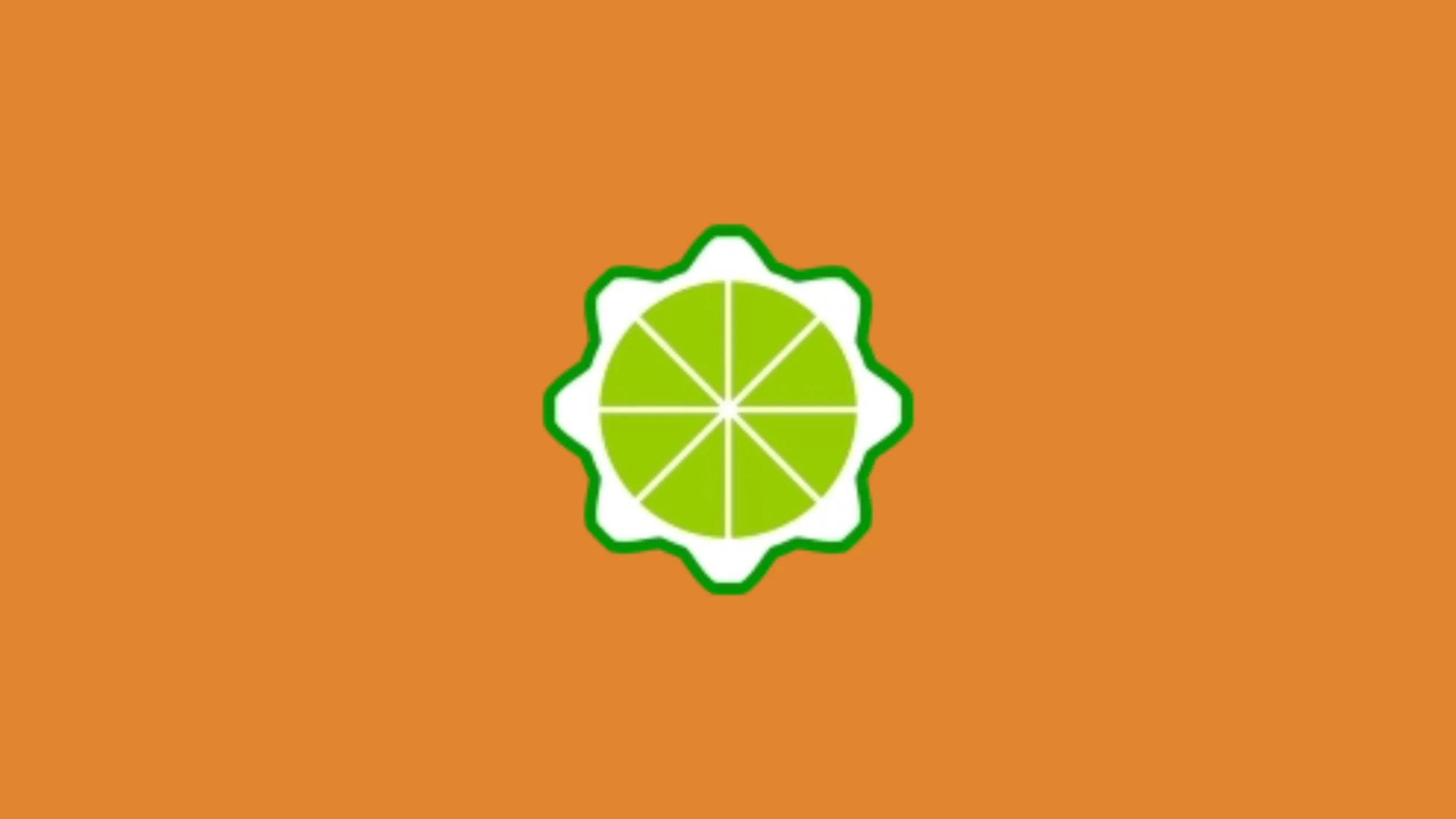 Imagem com a logomarca do Limo com fundo laranja