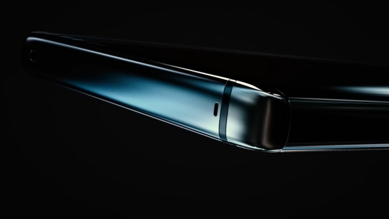 Imagem com o smartphone da Xiaomi sem botões