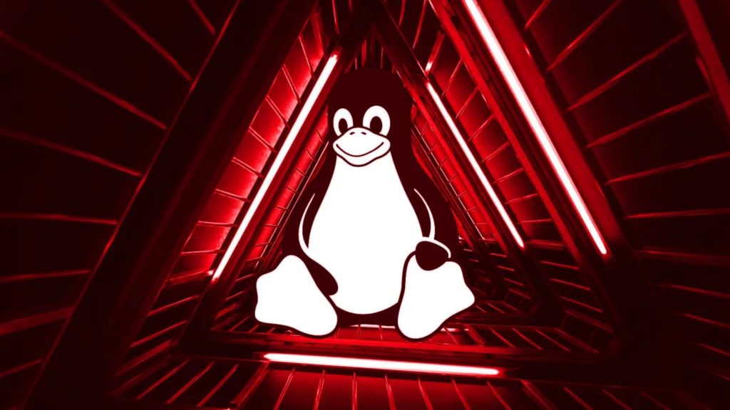 Imagem com o Tux destacado