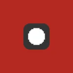 Imagem com a logomarca do Pong com fundo vermelho