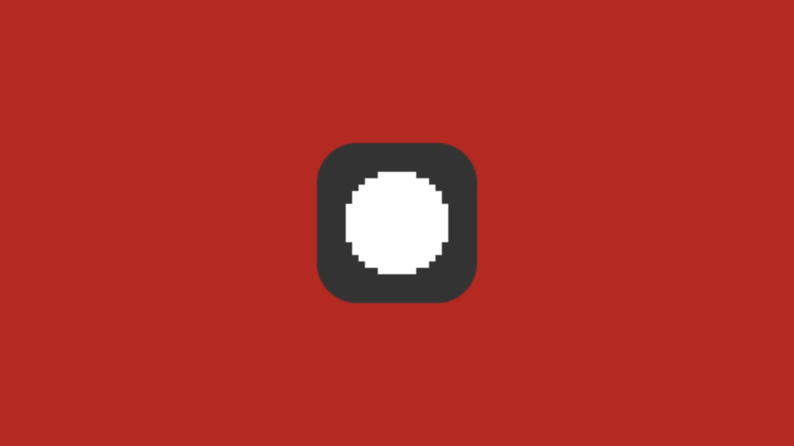 Imagem com a logomarca do Pong com fundo vermelho