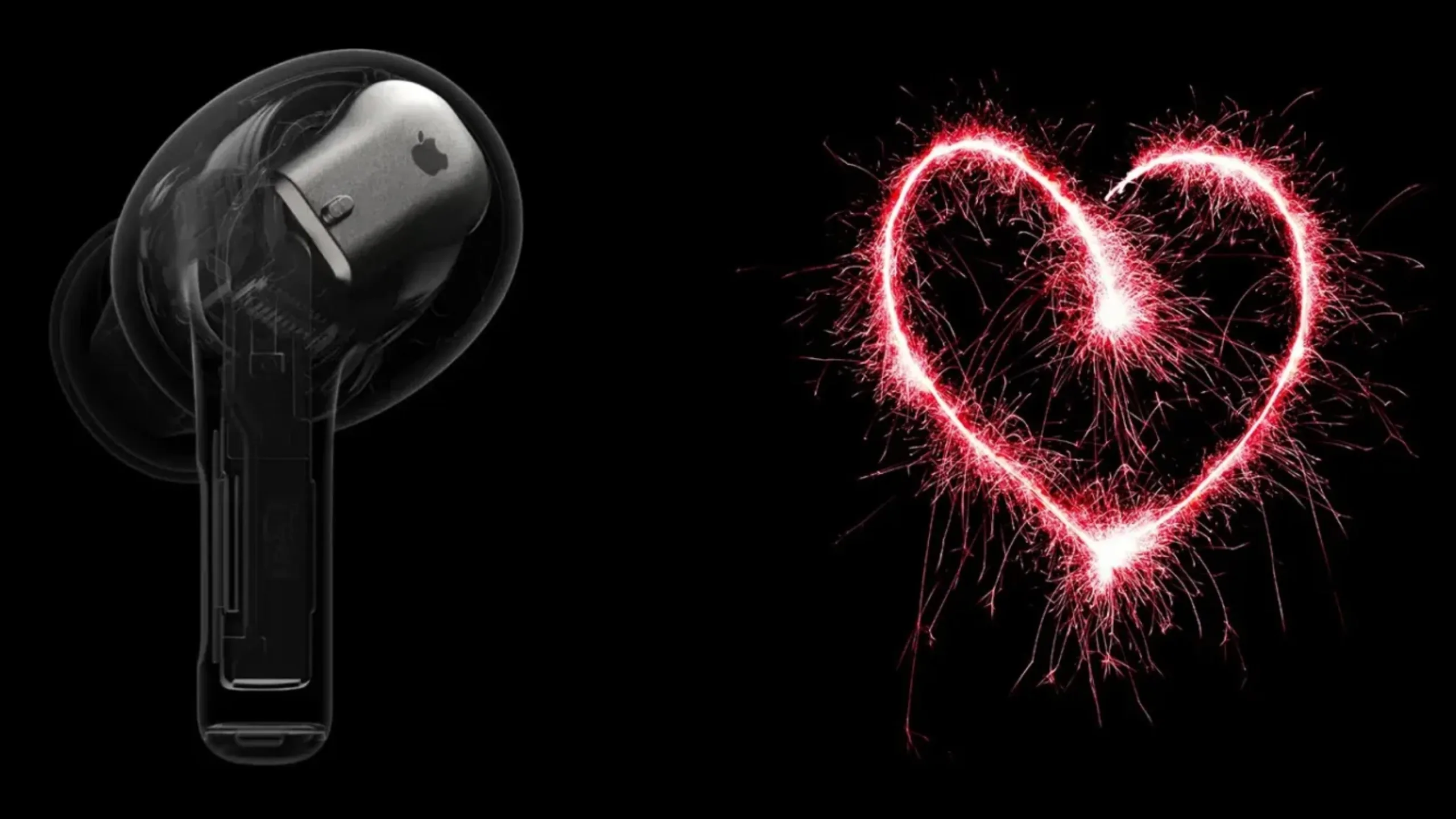 Patente da Apple pode trazer detector de doenças cardíacas para os AirPods 2 Imagem de AirPods e coração