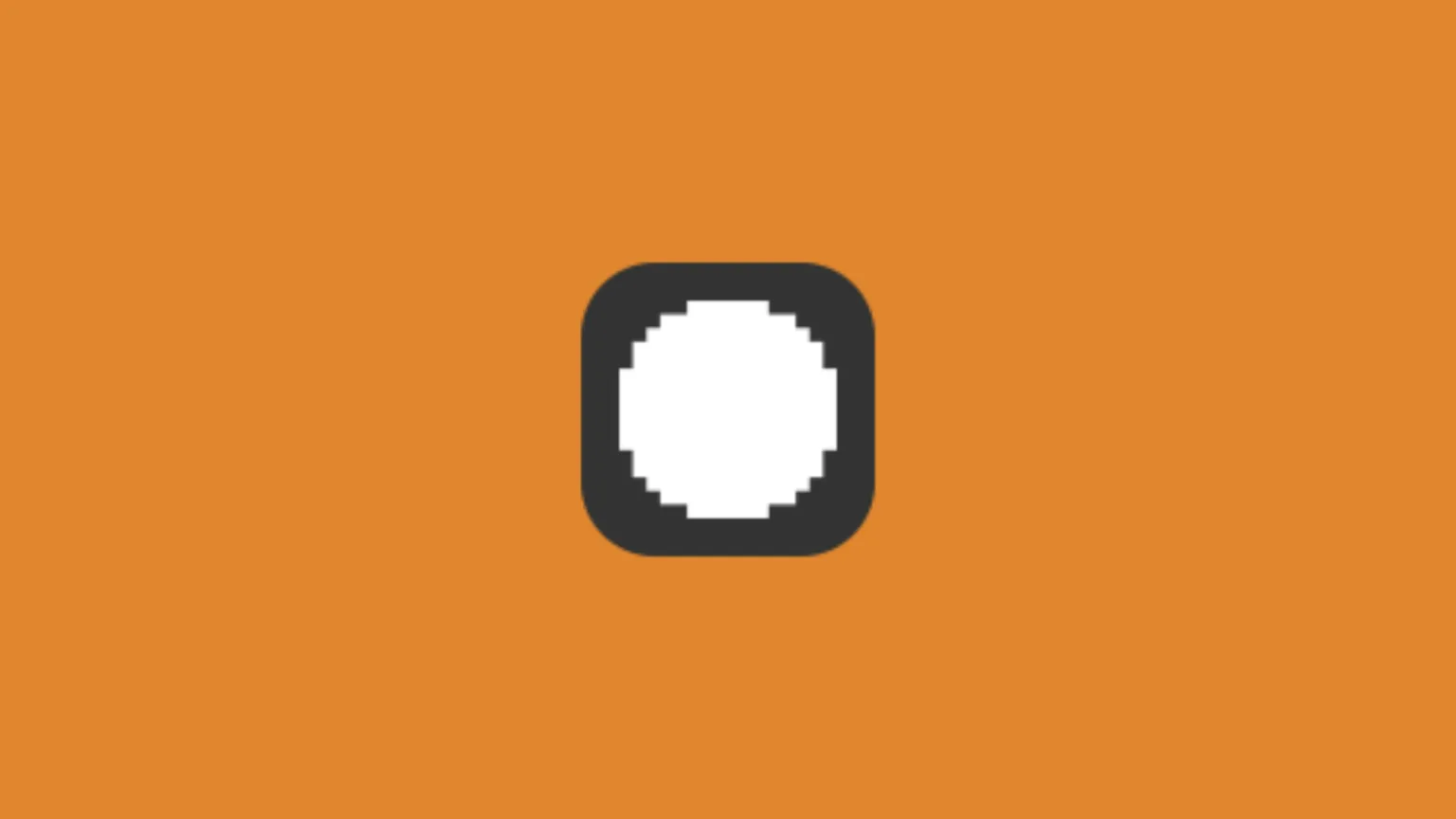 Como instalar o Pong by Yesser Studios no Ubuntu, Fedora, Debian, RHEL, Mageia e mais 1 Imagem com a logomarca do Pong by Yesser com fundo laranja