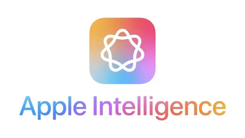 Imagem com a logomarca do Apple Intelligence