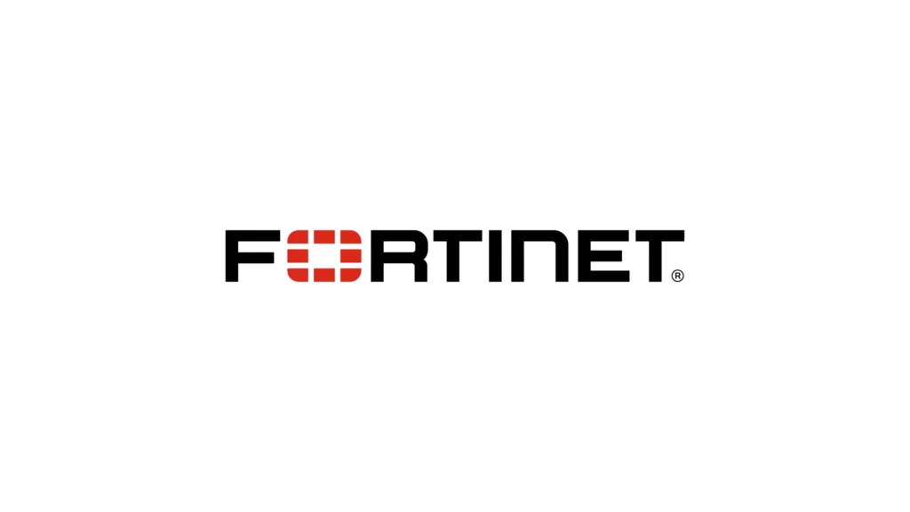 Imagem com a logomarca do Fortinet