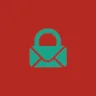 Imagem com a logomarca do Electronmail com fundo vermelho