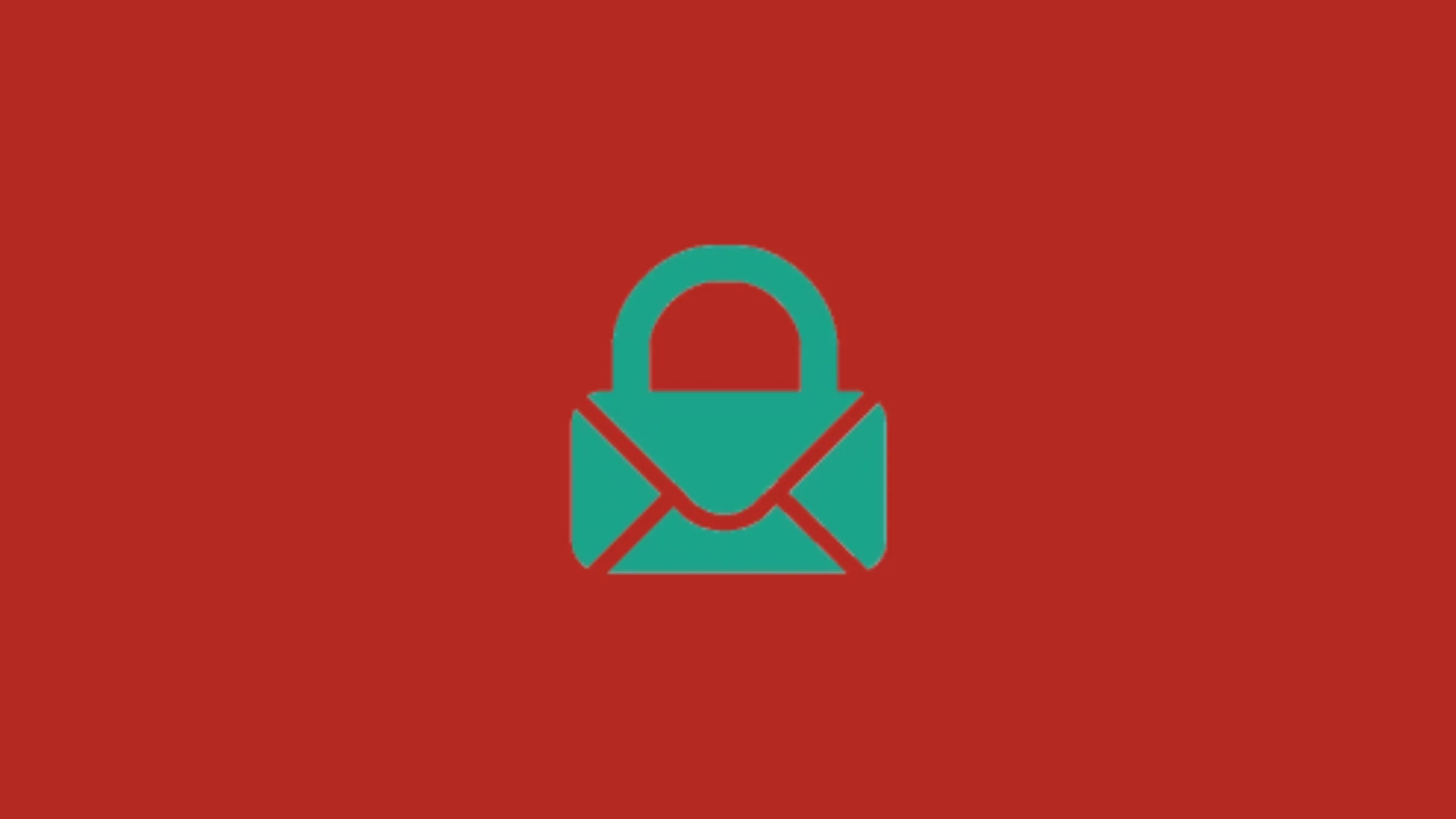 Imagem com a logomarca do Electronmail com fundo vermelho