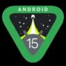 Imagem com a logo do Android 15