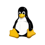 Ilustração do Tux, o pinguim mascote oficial do Linux, sentado com expressão amigável