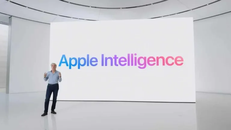 Imagem com a logomarca do Apple Intelligence