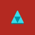 Imagem com a logomarca do Fosstriangulator com fundo vermelho