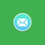 Imagem com a logomarca do Mailspring com fundo verde