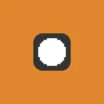 Imagem com a logomarca do Pong by Yesser com fundo laranja