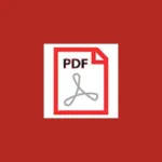 Imagem com a logomarca do Quick PDF com fundo vermelho