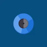 Imagem com a logomarca do Recordbox com fundo azul