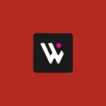 Imagem com a logomarca do Wonderland Editor com fundo vermelho