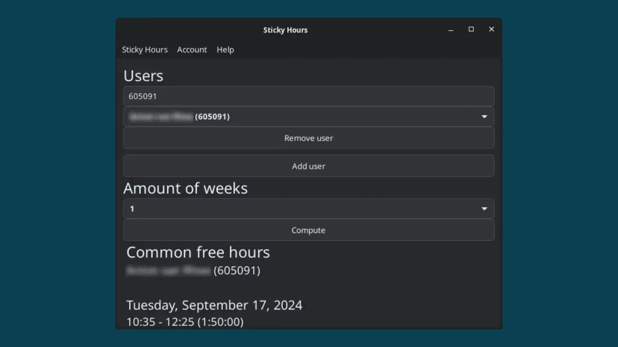 Instale o Sticky Hours no Ubuntu, Fedora, Debian e outras distribuições Linux com Flatpak 2 Imagem com a interface do Sticky Hours