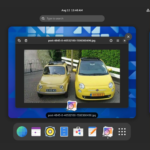 Screenshot do ambiente de desktop do GNOME 47