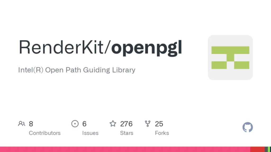 Página do GitHub do Open PGL mostrando estatísticas do projeto como colaboradores, issues, estrelas e forks