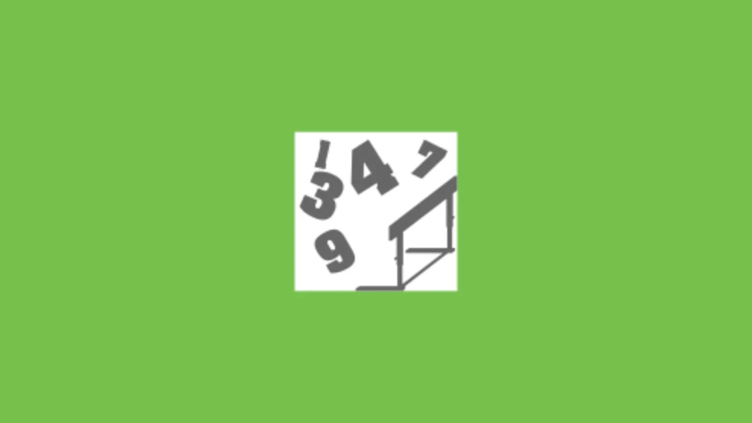 Imagem com a logomarca do Math Hurdler com fundo verde