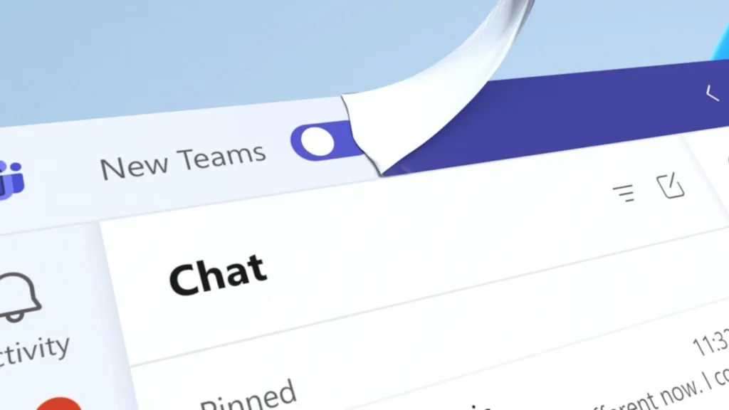 Novo chat Microsoft Teams