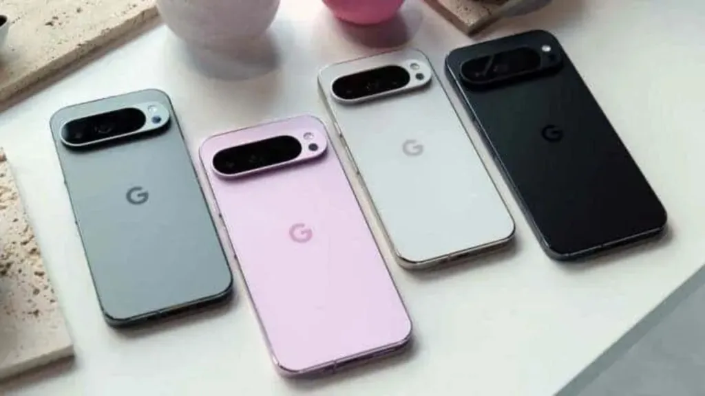 Imagem de smartphones Google Pixel 9