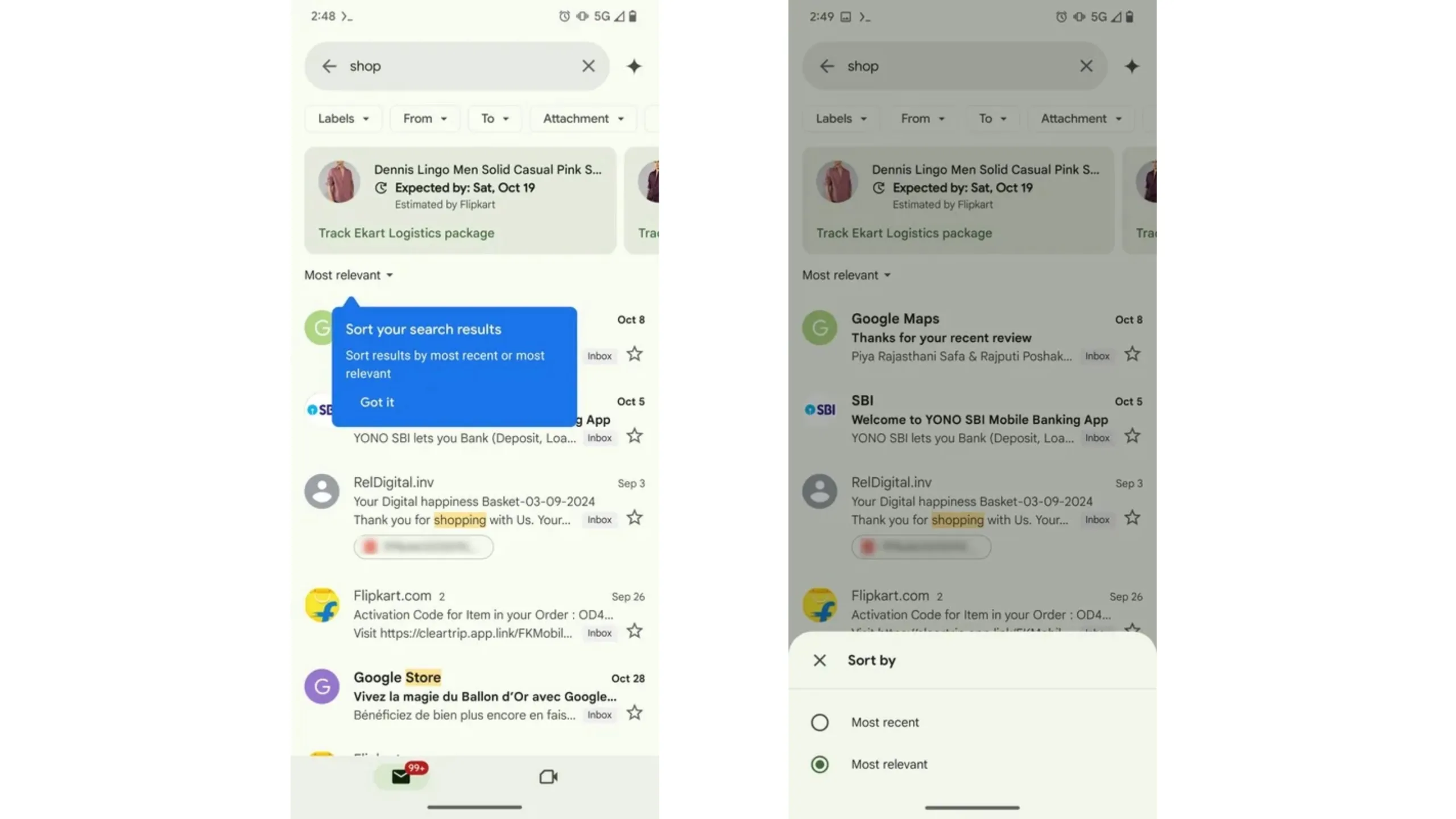 Gmail pode trazer novos filtros de busca para facilitar a localização de e-mails 2 Imagem de novos recursos do Gmail