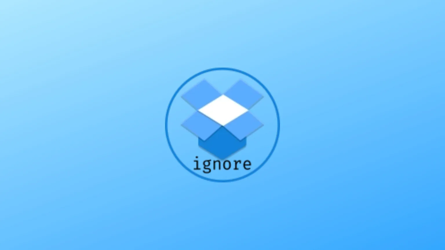 Imagem com a logomarca do dropboxignore