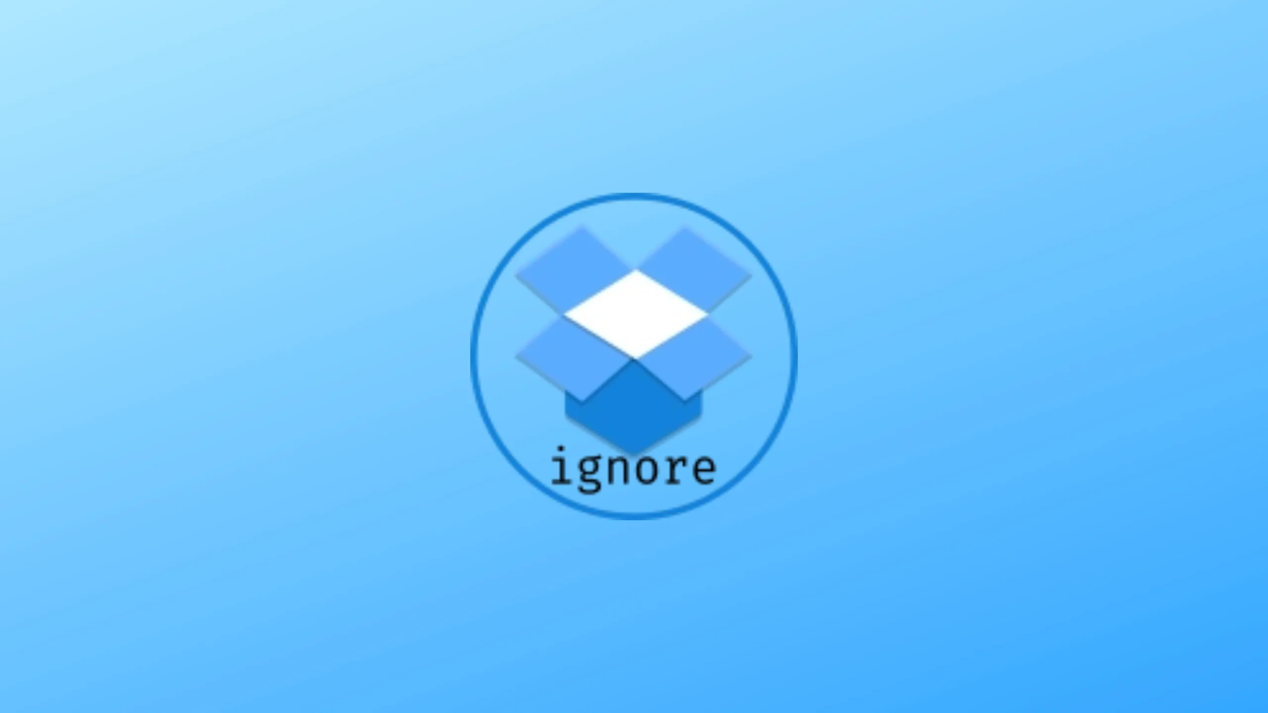 Imagem com a logomarca do dropboxignore