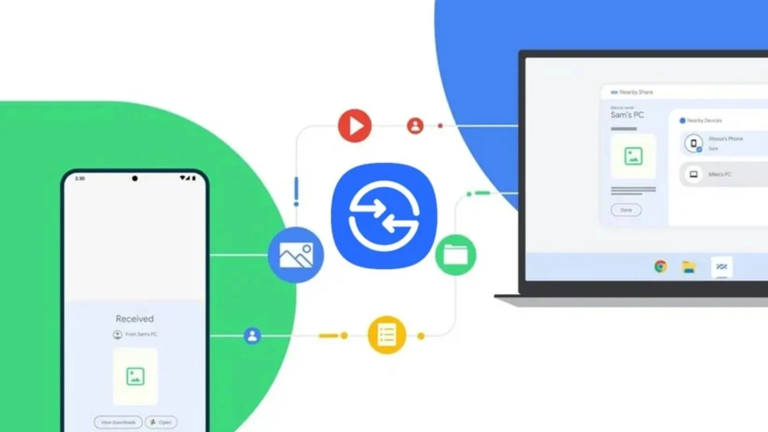 Atualização do Quick Share para Windows melhora estabilidade e corrige falhas 1 Imagem com esquema do Quick Share
