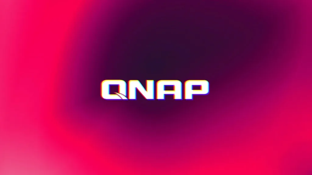 Imagem com a logomarca do QNAP