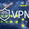 Ilustração de uma rede VPN com ícones de segurança e conexões em rede, representando a proteção e o desempenho melhorados fornecidos por uma VPN.