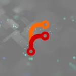 Logotipo da plataforma Forgejo em destaque sobre fundo digital abstrato