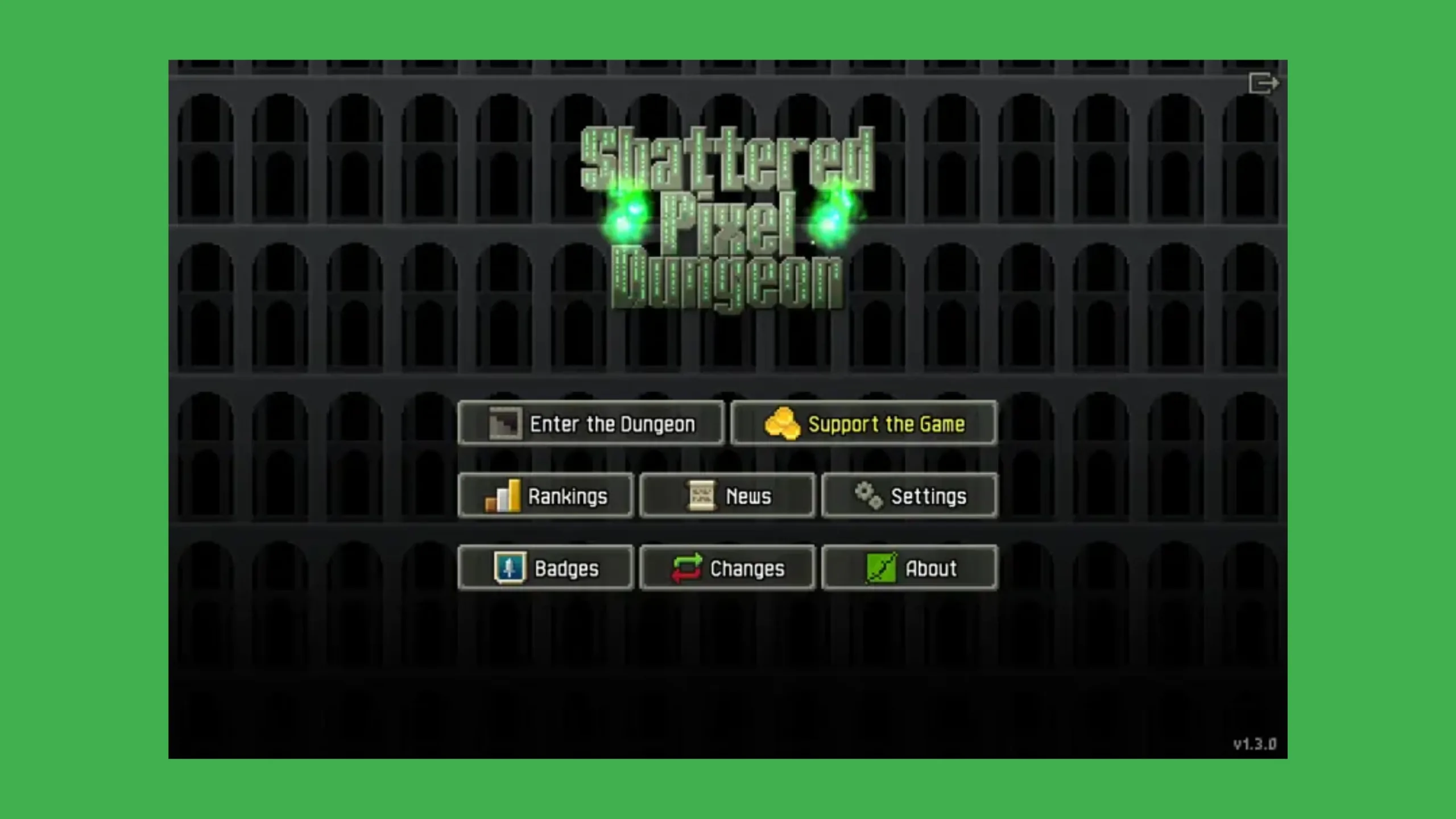Instale o Shattered Pixel Dungeon no Ubuntu, Fedora, Debian e outras distribuições Linux com Flatpak 2 Imagem com a interface do Shattered Pixel Dungeon