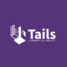 Logotipo oficial do Tails, o sistema operacional amnésico e anônimo baseado em Linux.