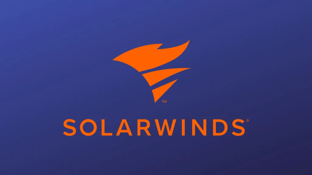 Imagem com a logomarca do SolarWinds