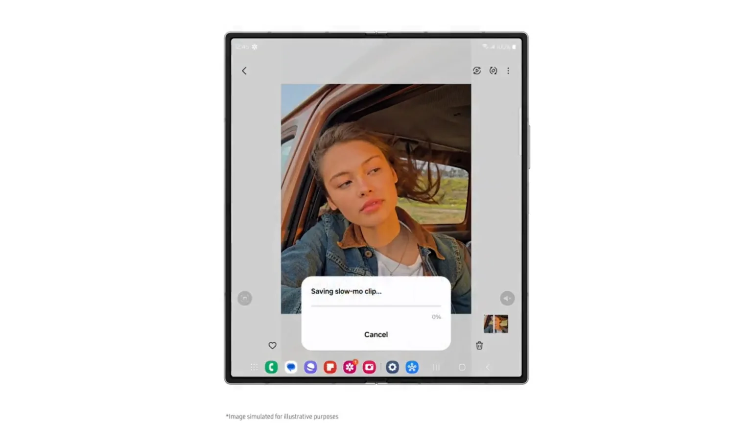 Como melhorar fotos e vídeos com IA nos novos Galaxy Z Fold6 e Z Flip6 1 Imagem com recurso de edição de fotos do Gakaxy AI