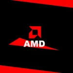 Logo da AMD em vermelho