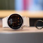Imagem de smartwatch com Samsung Health