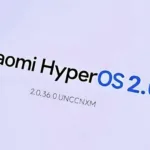 Imagem com smartphone recebendo o HyperOS 2.0