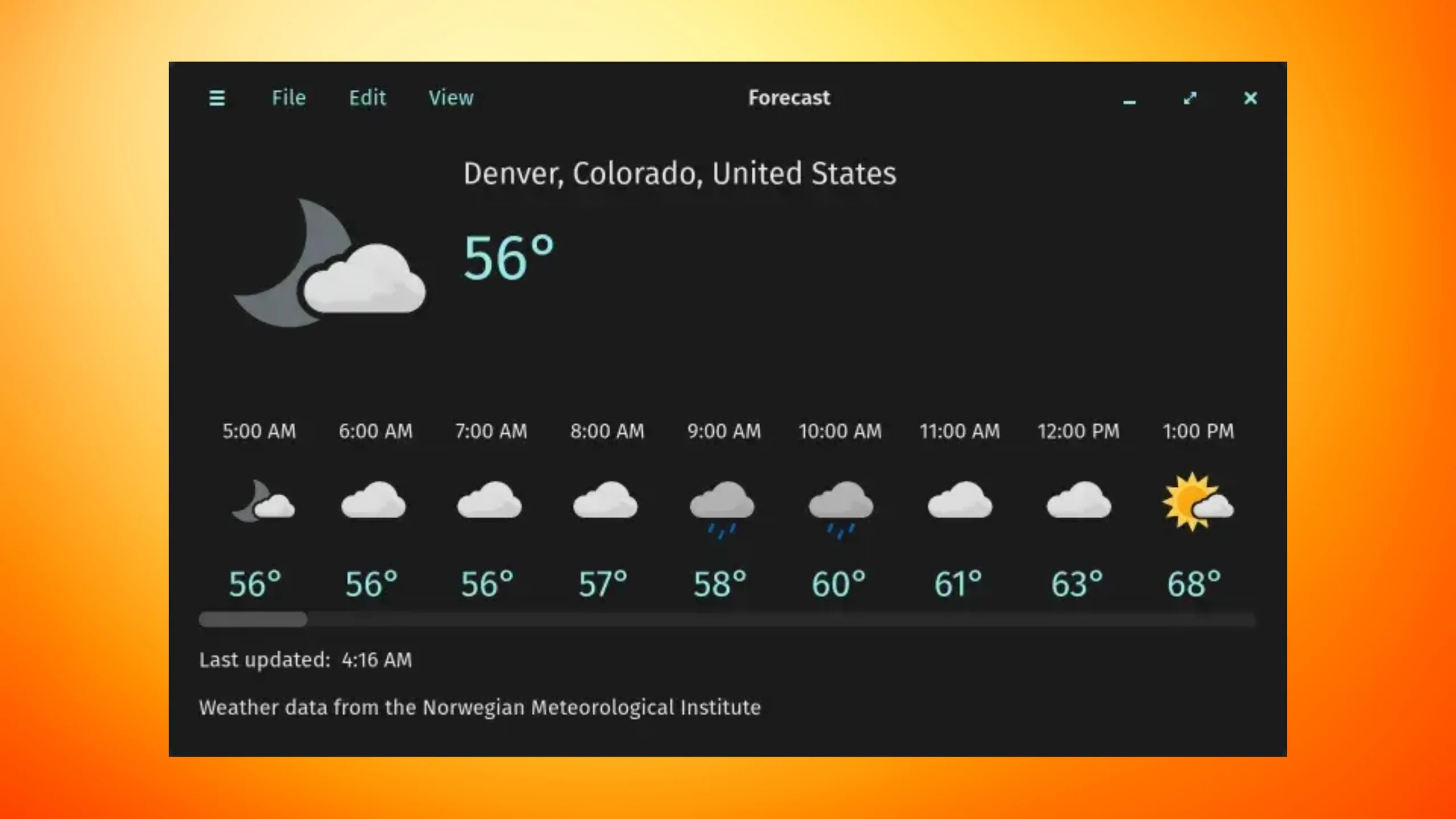 Instale o Forecast no Ubuntu, Fedora, Debian e outras distribuições Linux com Flatpak 2 Imagem com a interface do Forecast