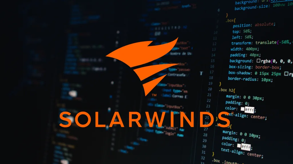 Imagem com a logomarca do SolarWinds