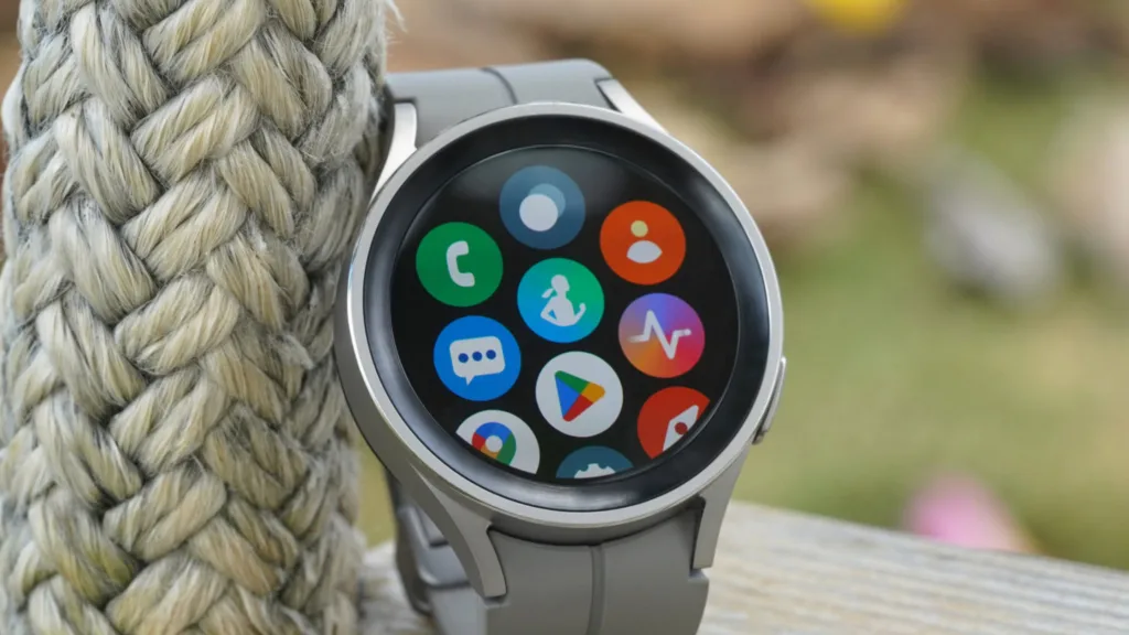 Imagem com smartwatch com Wear OS