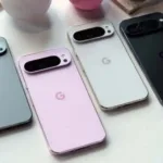 Imagem de smartphones Google Pixel 9