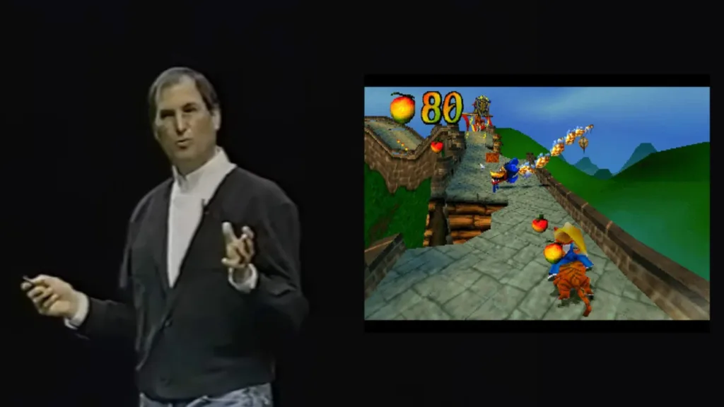 Imagem de Steve Jobs e Emulador de PS1