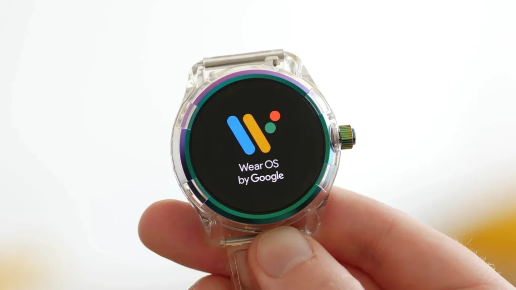 Imagem com smartwatch com Wear OS