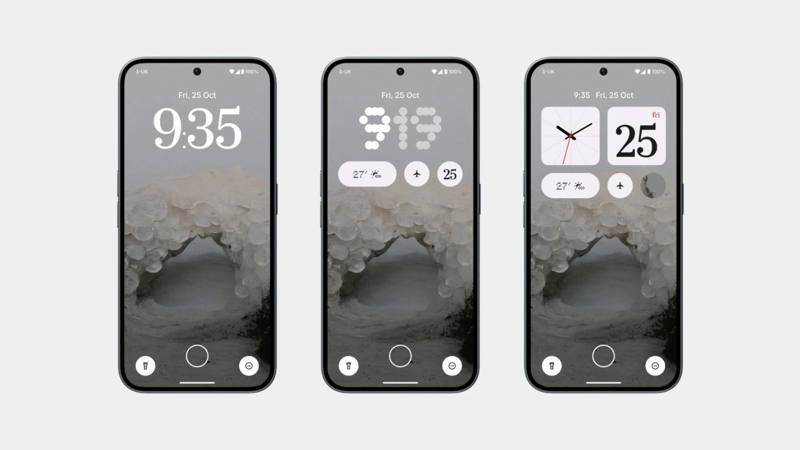 Anunciado o Nothing OS 3.0 beta 2 Imagem de celulares com Nothing OS 3