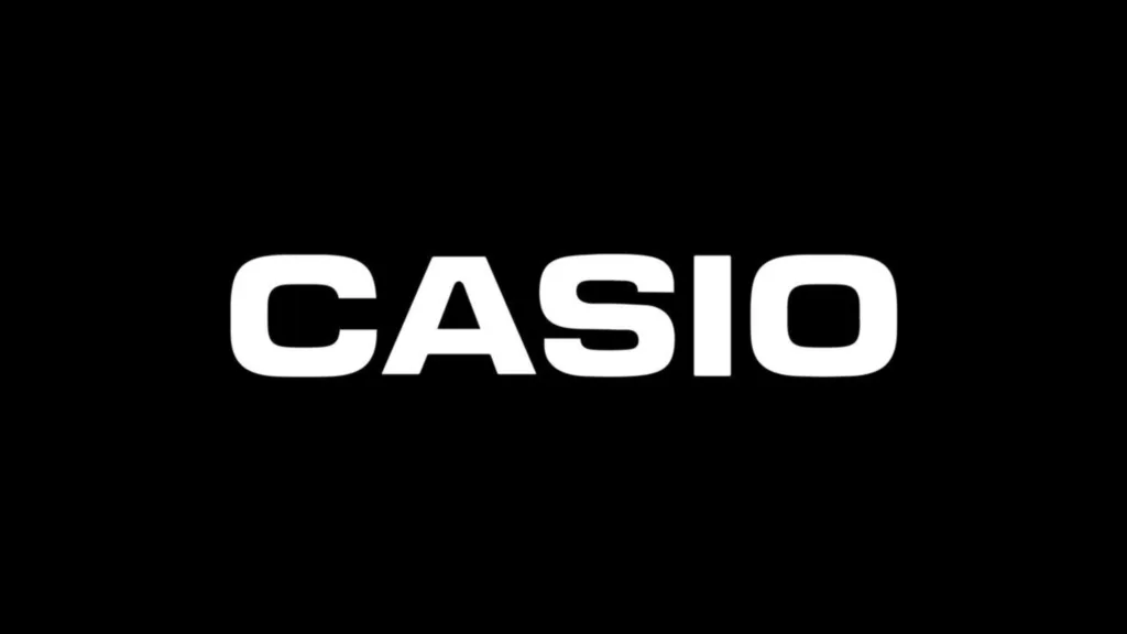 Imagem com a logomarca da Casio