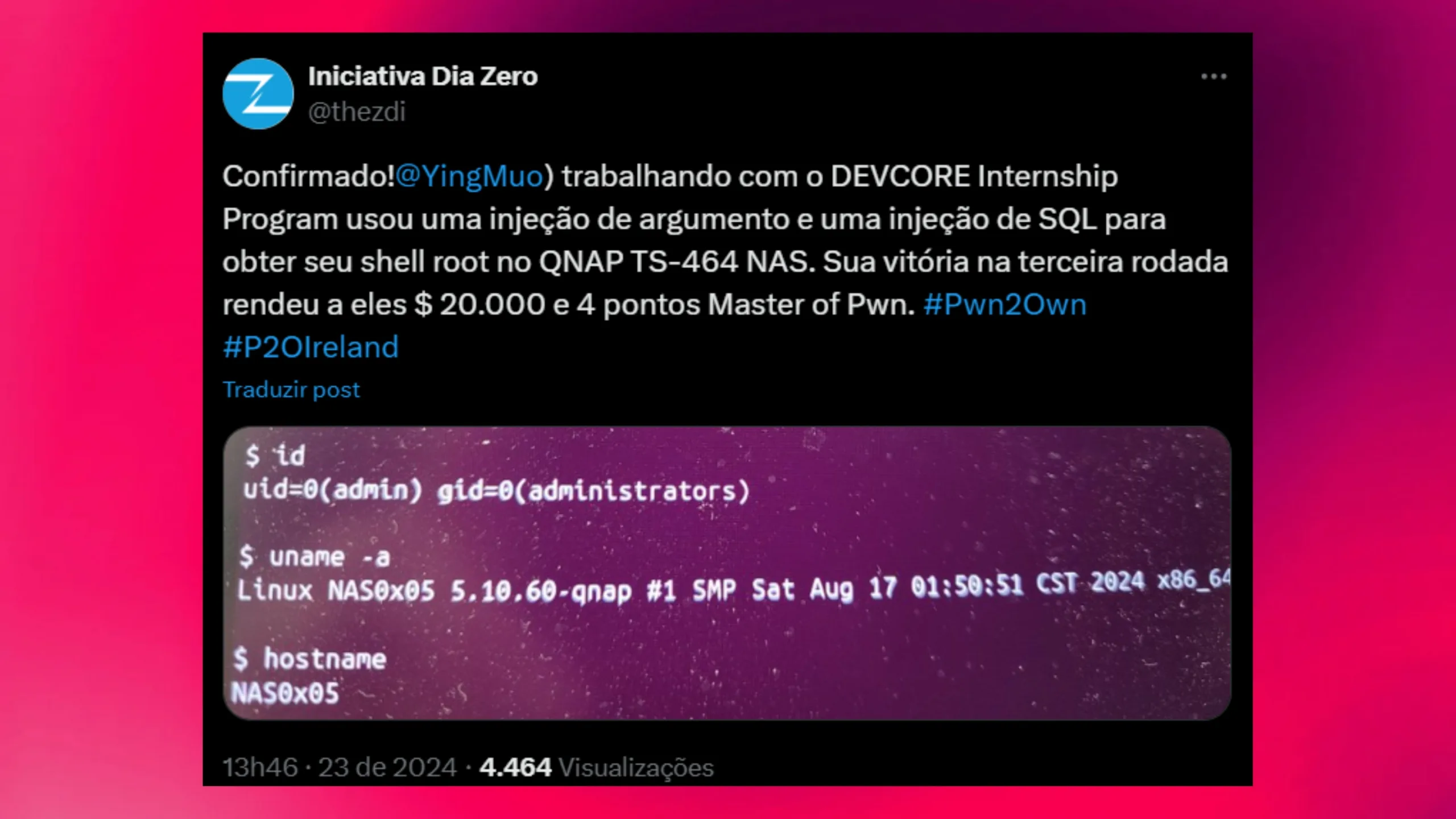 QNAP reforça segurança com atualização de falhas exploradas em competição 2 Imagem com atualização do QNAP